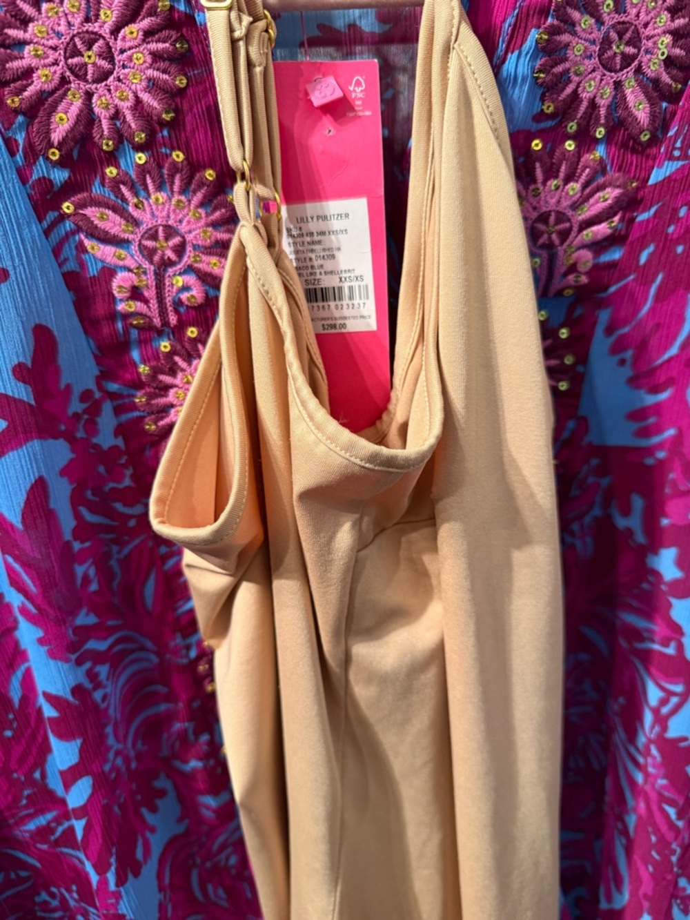 Lilly Pulitzer Julieta maxi caftan abaco blue feels like a shellebrity xxs-small - Picture 9 of 9